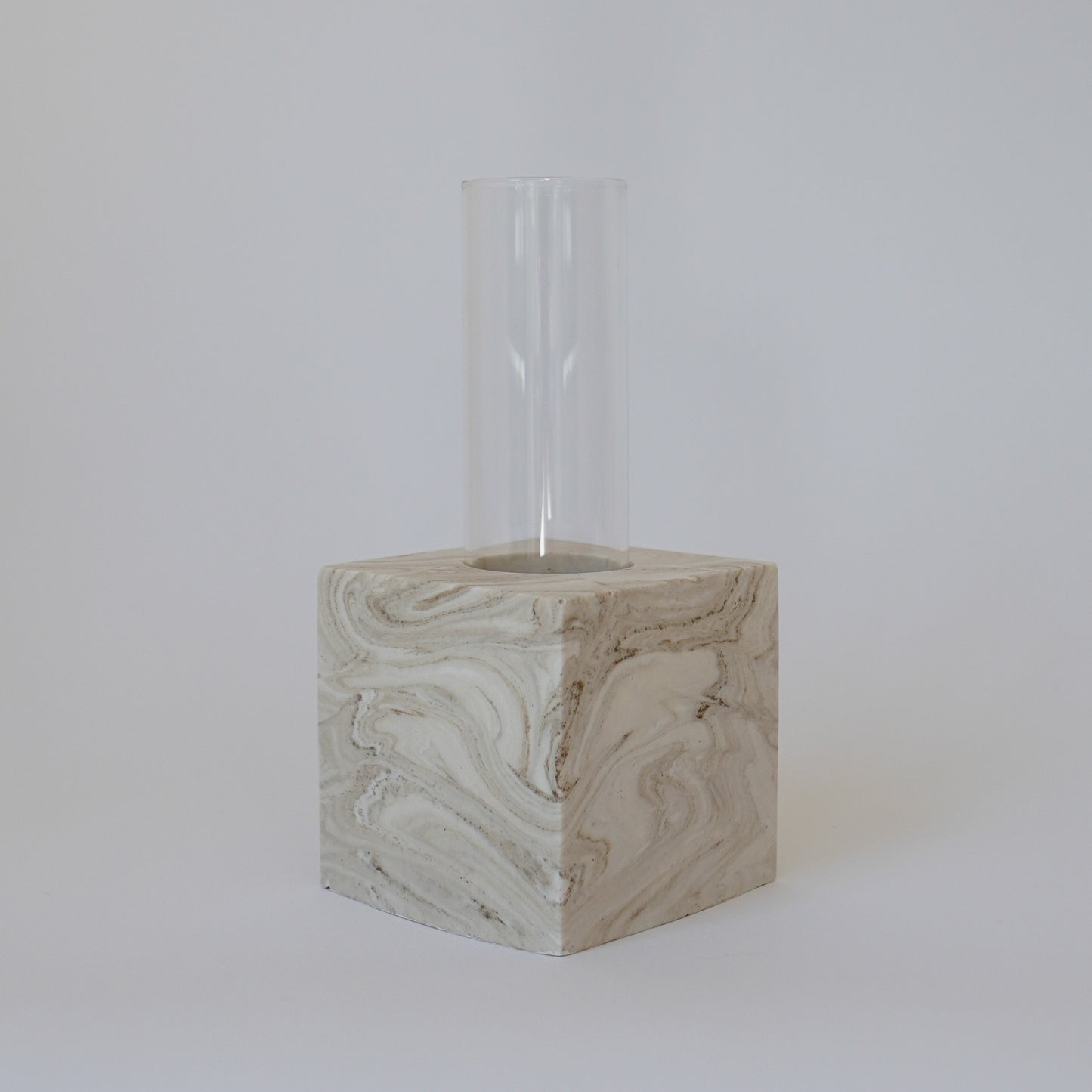 square flower vase